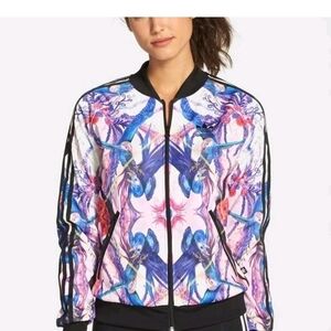 Adidas Women's Originals Florera Optic Bloom Track Jacket X Farm Rio Flora (M)